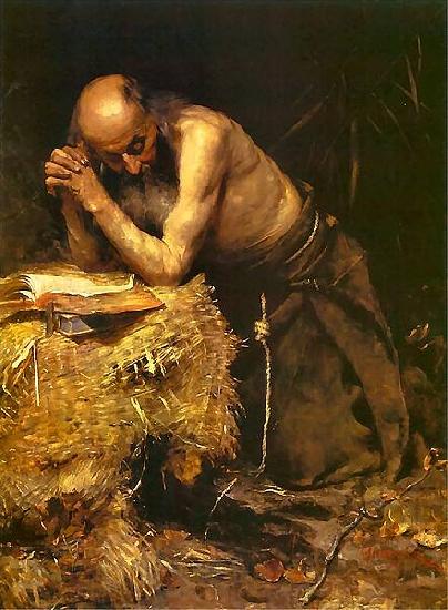 Teodor Axentowicz The Anchorite France oil painting art